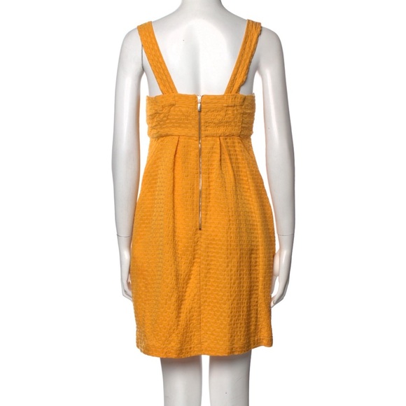 See By Chloe Orange Bow Square Neckline Mini Dress - Picture 3 of 12